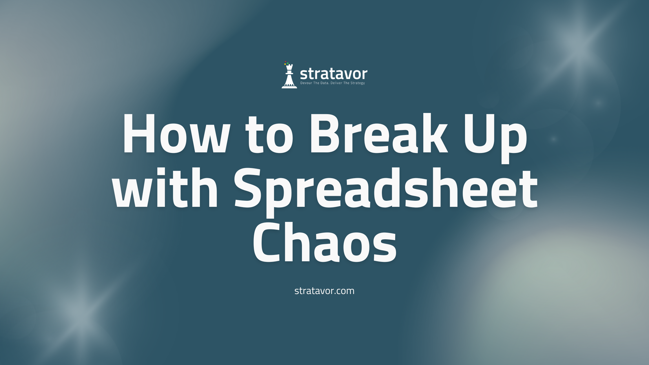 It’s Not You, Excel… It’s Definitely You